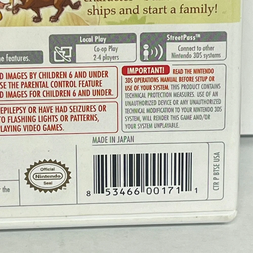 Story Of Seasons Nintendo 3DS Preowned -‎ CIB
